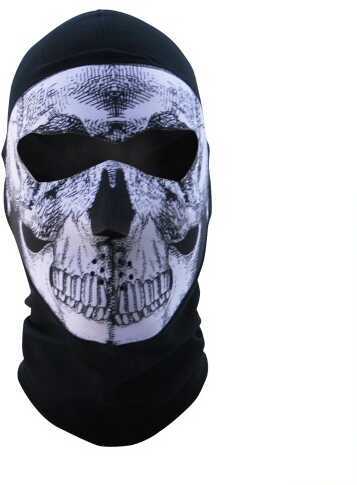 Zan Headgear Balaclava Extreme COOLMAX Full Mask B&W Skull
