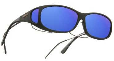 Cocoons Mini Slim Sunglasses Black Frame Blue Mirror Lens MS