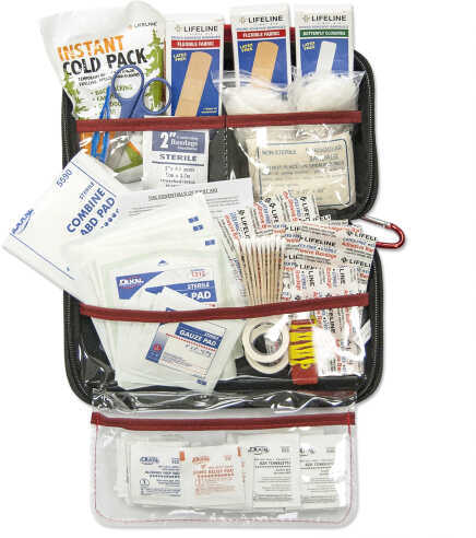 Lifeline Deluxe Hard Shell Foam First Aid Kit 121 Pieces