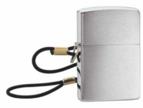 Zippo Windproof Lighter Loop And Lanyard Brushed Chrome