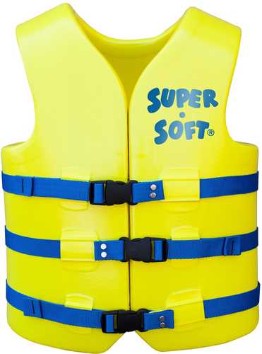 TRC Recreation Adult Super Soft USCG Vest Small - Yellow