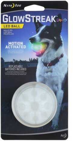 Nite Ize GlowStreak Led Dog Ball - Diameter 2.5" Red