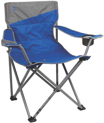 Coleman Big-N-Tall Quad Chair-Blue/Grey Fits Up To 600lbs