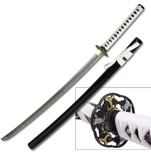 TenRyu Handmade Sword 42in Overall w- Painted Wood Scabbard
