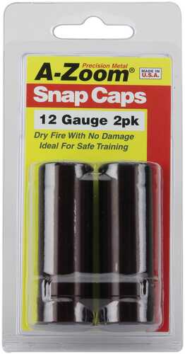 A-Zoom Precision Metal Snap Caps 12 Gauge For Safety Training, Function Testing Or safely decocking Without Damaging The