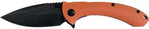 ABKT Elite Shadow Protector II Folding Knife 3-1/2" Drop Point Blade Orange
