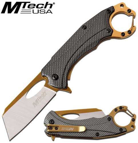 MTech Assisted 2.5 in Blade Gray Aluminum Handle