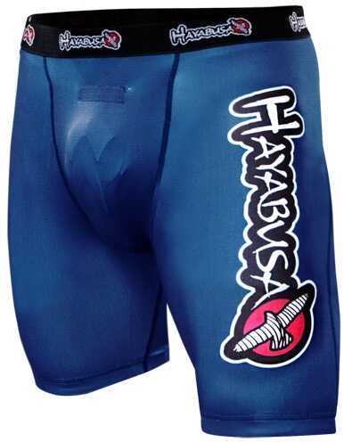 Hayabusa Haburi Compression Shorts Blue 34In Lg