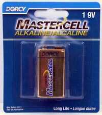 Dorcy Mastercell Alkaline 9 Volt Battery 1 Per Card