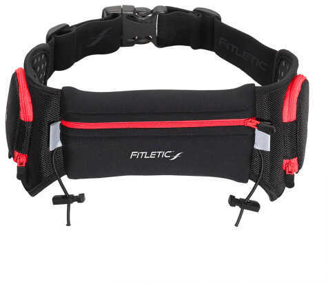 Fitletic Quench Retractable Hydration Belt Black/Red-L/Xl