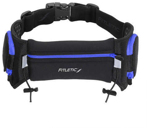 Fitletic Quench Retractable Hydration Belt Black/Blue-L/Xl