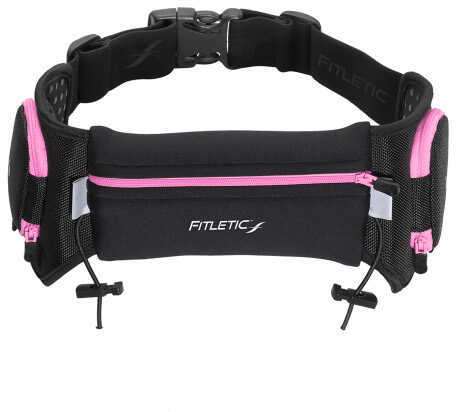 Fitletic Quench Retractable Hydration Belt Black/Pink-L/Xl