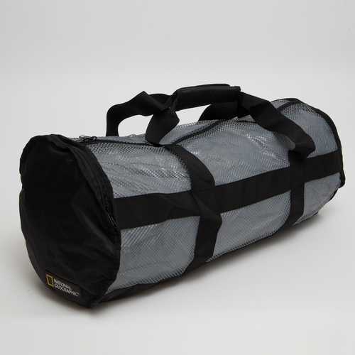 Nat Geo Clamshell Deluxe Drawstring 2Pocket Duffle-Ti/Blk