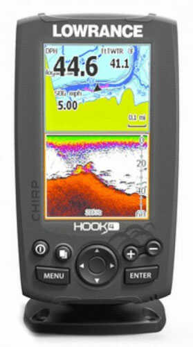 Lowrance Hook-4 Mid/High/DownScan US Can Nav+ Fishfinder/Chartplotter