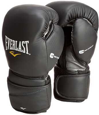 Everlast Black 14Oz ProTex2 Leather Training Gloves