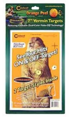 Caldwell Orange Peel Vermin Target: 7" 10 Sheets