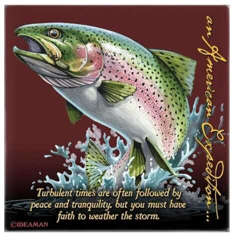 American Expedition Square Coaster - Rainbow Trout