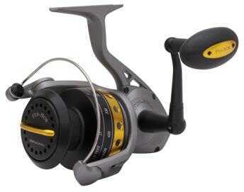 Fin-Nor Lethal Spinning Reel, Black/Gray/Yellow Md: Lt100