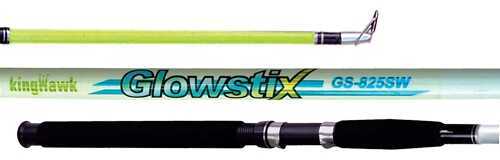 King Hawk Gs Glowstix Casting Rod 8'0 In. 2 Piece Medium Gs-827Cr/G