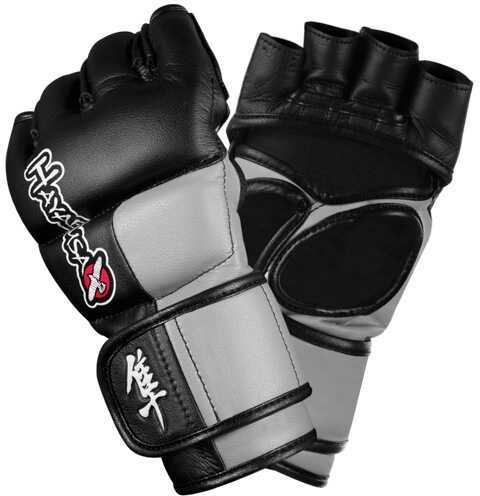 Hayabusa Tokushu 4Oz MMA Gloves Black/Slate Grey Med