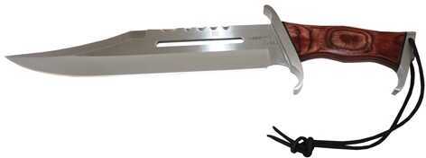 Hibben III Fixed Blade Knife Wood Handle With Sheath