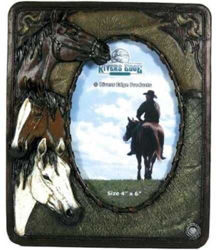 Rivers Edge 3 Horse Picture Frame 1101