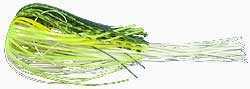 Strike King Replacement Skirt W/ Tails 2Pk Per W/Tails Chartreuse Sexy Shad Md#: PFT32-538