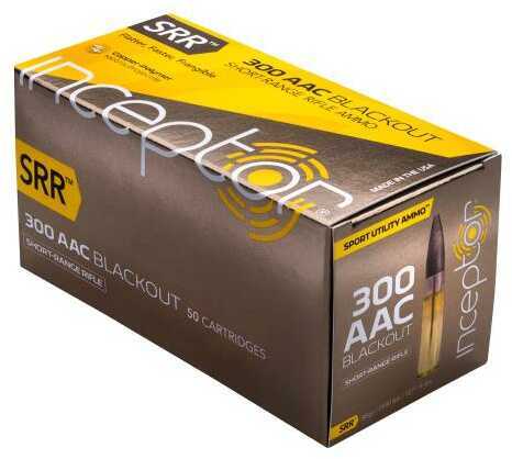 300 AAC Blackout 88 Grain Jacketed Soft Point 50 Rounds Inceptor Ammunition