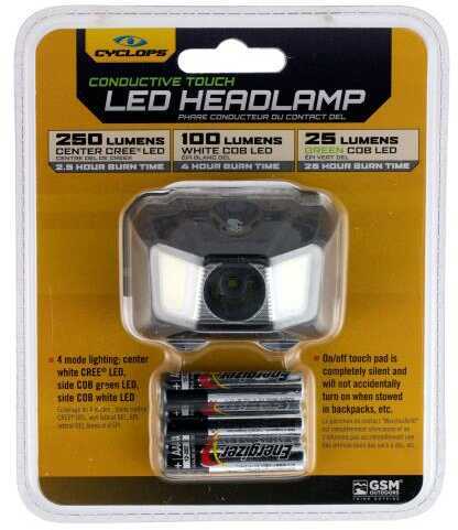 Cyclops CYCHL250 Hero Headlamp 250/25 Lumens AAA (3) Black