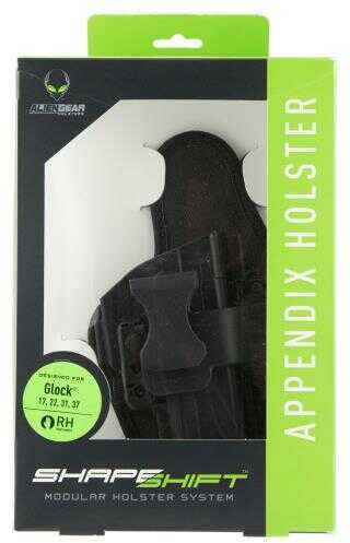 Alien Gear ShapeShift Appendix Carry Ruger LC9 IWB Holster Right Handed Synthetic Backer with Polymer Shell Black