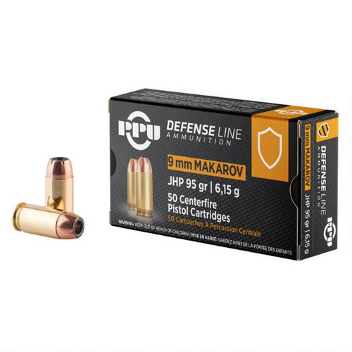 9mm Makarov 93 Grain Jacketed Hollow Point 50 Rounds Prvi Partizan Ammunition