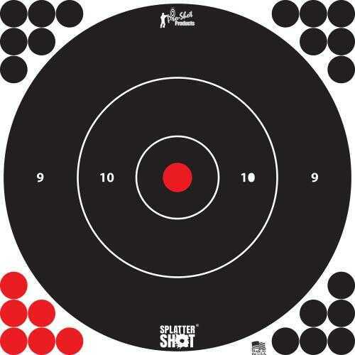 Pro-Shot SplatterShot Peel & Stick Self-Adhesive Black/White Bullseye 12" 5 Pack