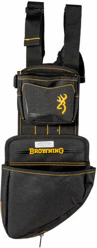 Browning 121095898 Pouch/Shell Holder 600D Polyester Ripstop Black/Gold