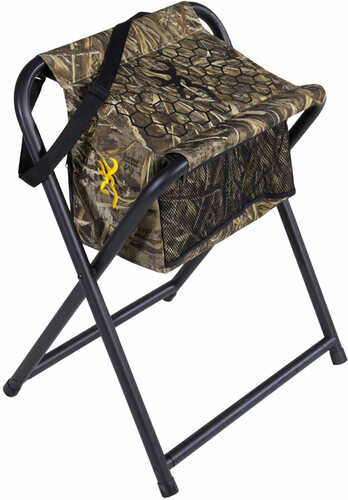 Browning Steady Ready Chair Polyester/Steel Realtree Max-5 20" W X 10.5" D X 25" H