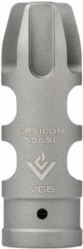 Aero Precision VG6 Epsilon 556SL Muzzle Brake AR-15 Compatible 1/2x28 Right Hand 17-4PH Stainless Bead Blasted Finish