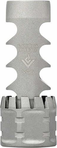 Aero Precision VG6 Lambda PRS30 Muzzle Brake .30 Caliber Compatible 5/8x24 Right Hand 17-4PH Stainless Bead Blasted Fin.