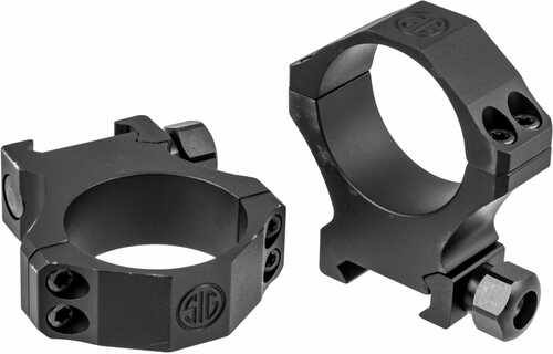 Sig Sauer Electro-Optics  Alpha1 Tactical 34mm Ring Set Extra High Aluminum Black Matte