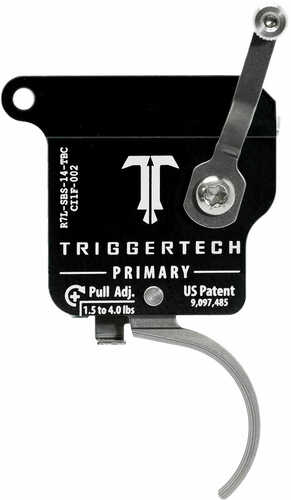 TriggerTech R7LSBS14TBC Primary with Bolt Release Left Hand Remington 700 Single-Stage Traditional Curved 1.50-4.00 lbs