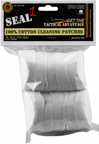 Seal 1 1012-250 Cleaning Patches 250 Count Cotton 2.25"