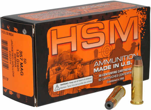 HSM 35723N Pro Pistol Mag 158 Gr Jacketed Holl-img-0