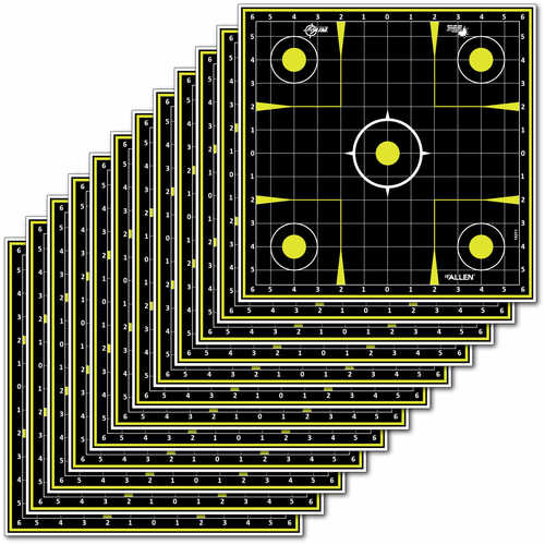 Allen 15211 EZ Aim Splash Non-Adhesive Paper 12" X Sight-In Grid Yellow/Black Pack