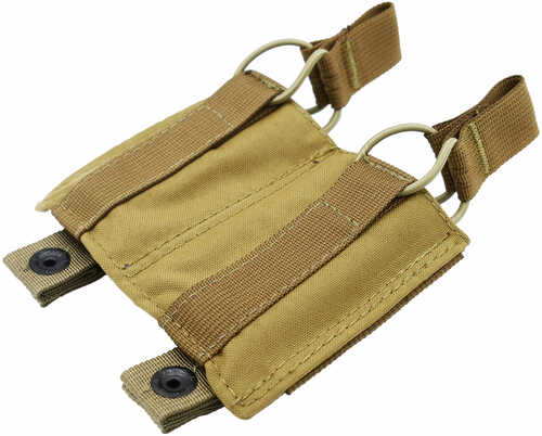 Tac shield Double Speed Pistol Mag Pouch Coyote 500D Nylon
