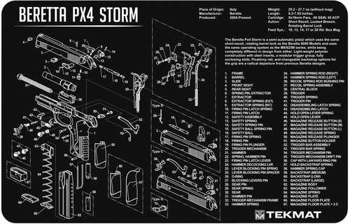 Beretta PX4 Storm Handgun Cleaning Mat