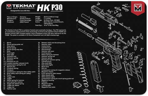 TEKMat Pistol Mat H&K P30 TEK-R17-HKP30-img-0