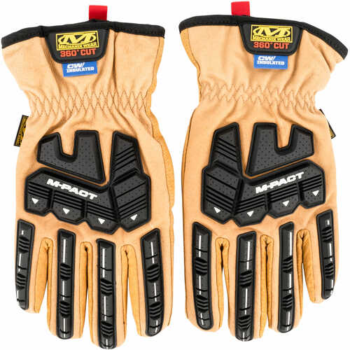 Mechanix Wear Durahide M-Pact Insulated Driver F9-360 Large Tan Leather Gloves