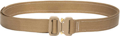Bigfoot Gun Belts Tactical EDC 41"-44" NylonSteel Coyote Tan With Cobra Slim Buckle Small
