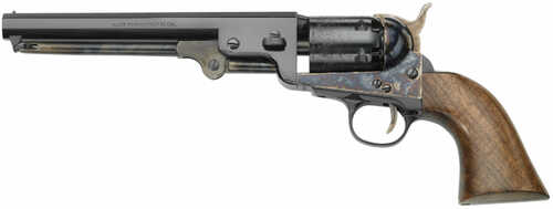 Pietta YAN36 1851 Navy London SAO 36 Cal Striker Fire 7.37" 6Rd Color Case Hardened Frame Blued Steel Barrel & Cylinder