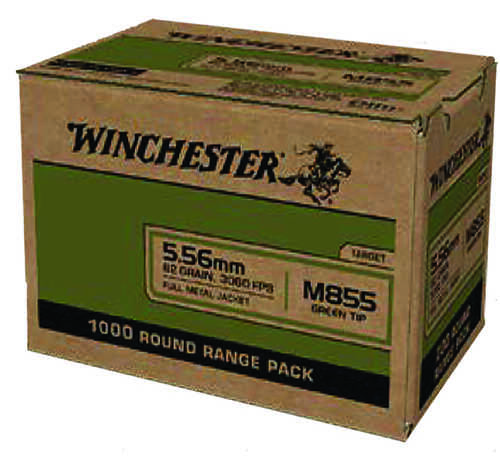 5.56mm Nato 62 Grain FMJ 1000 Rounds Winchester Ammunition