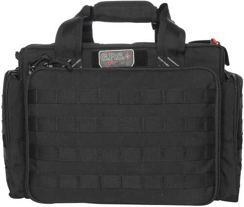 G*Outdoors GPS-T1714LRB Tactical Range Bag Black 1000D Nylon Teflon Coating 5 Handguns