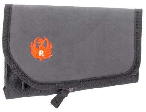 Allen 27069 Ruger Buttstock Cartridge Holder 8 Rifle Rounds Neoprene Black with Red Accents